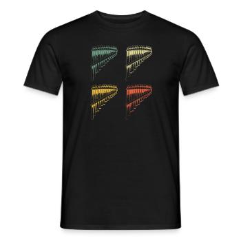 Panflute Panflute player Panflutist - Men's T-Shirt - black - Front - AI Model Male 178 light (178cm)