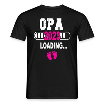 Opa Werdender Opa Schwangerschaft Verkündung - Männer T-Shirt - Schwarz - Vorne - AI Model Male 178 light (178cm)