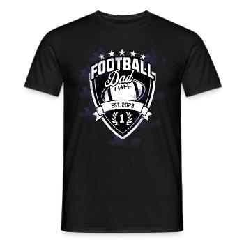 Expectant Father Basketball Papa 2023 New Father - Men's T-Shirt - black - Front - AI Model Male 178 light (178cm)