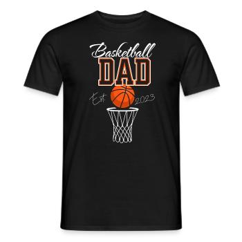 Basketball Daddy Daddy Father's Day Dad Daddy - Men's T-Shirt - black - Front - AI Model Male 178 light (178cm)