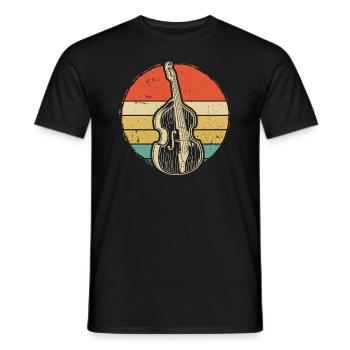 Double bass Double bass player Double bass player - Men's T-Shirt - black - Front - AI Model Male 178 light (178cm)