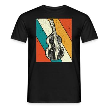 Double bass Double bass player Double bass player - Men's T-Shirt - black - Front - AI Model Male 178 light (178cm)