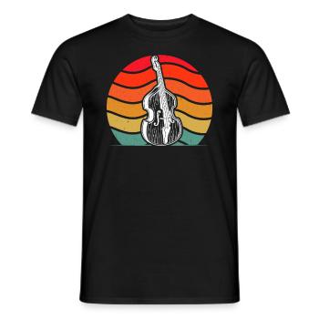 Double bass Double bass player Double bass player - Men's T-Shirt - black - Front - AI Model Male 178 light (178cm)