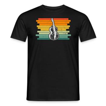 Double bass Double bass player Double bass player - Men's T-Shirt - black - Front - AI Model Male 178 light (178cm)