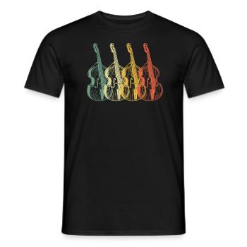 Double bass Double bass player Double bass player - Men's T-Shirt - black - Front - AI Model Male 178 light (178cm)