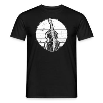 Double bass Double bass player Double bass player - Men's T-Shirt - black - Front - AI Model Male 178 light (178cm)