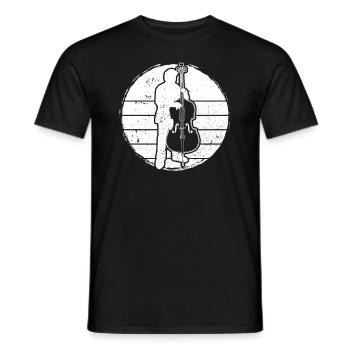 Double bass Double bass player Double bass player - Men's T-Shirt - black - Front - AI Model Male 178 light (178cm)