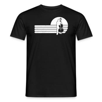 Double bass Double bass player Double bass player - Men's T-Shirt - black - Front - AI Model Male 178 light (178cm)