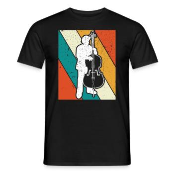Double bass Double bass player Double bass player - Men's T-Shirt - black - Front - AI Model Male 178 light (178cm)