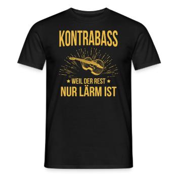 Kontrabass Kontrabassspieler Kontrabassist - Männer T-Shirt - Schwarz - Vorne - AI Model Male 178 light (178cm)