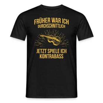 Kontrabass Kontrabassspieler Kontrabassist - Männer T-Shirt - Schwarz - Vorne - AI Model Male 178 light (178cm)
