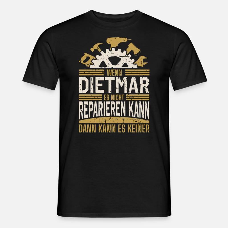 Dietmar Name Geschenk Geburtstag - Männer T-Shirt - Schwarz