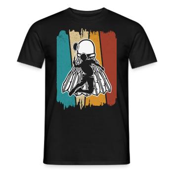 Badminton - Men's T-Shirt - black - Front - AI Model Male 178 light (178cm)