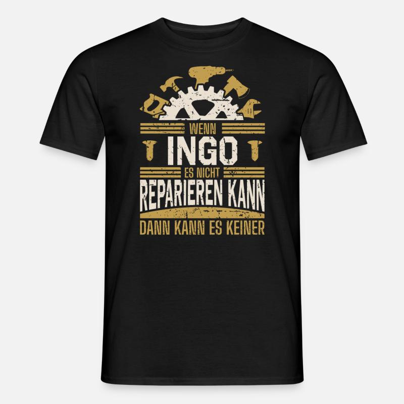 Ingo Name Geschenk Geburtstag - Männer T-Shirt - Schwarz