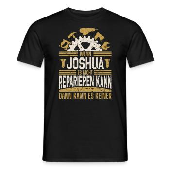 Joshua Name Geschenk Geburtstag - Männer T-Shirt - Schwarz - Vorne - AI Model Male 178 light (178cm)