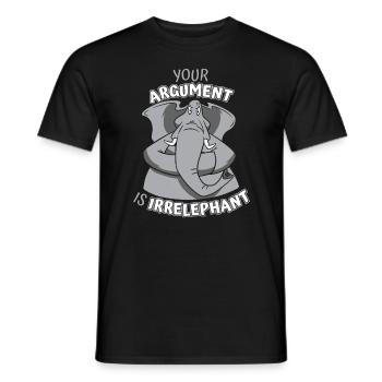 Elefant Tier Elefanten Zoo - Männer T-Shirt - Schwarz - Vorne - AI Model Male 178 light (178cm)