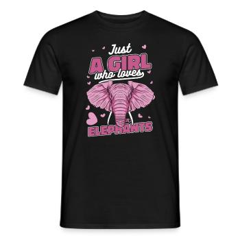 Elefant Tier Elefanten Zoo - Männer T-Shirt - Schwarz - Vorne - AI Model Male 178 light (178cm)