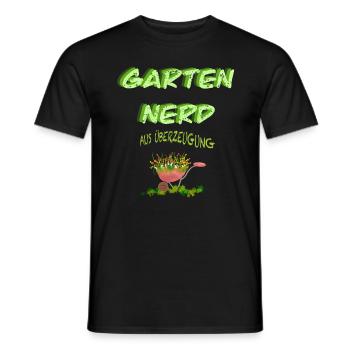 Garten Nerd aus Überzeugung - Männer T-Shirt - Schwarz - Vorne - AI Model Male 178 light (178cm)