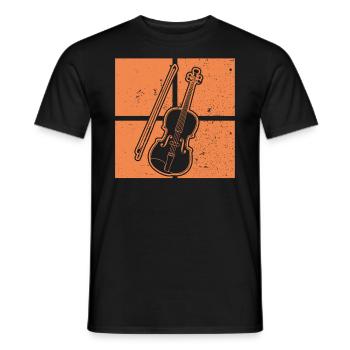Violon Violoniste Violoniste - T-shirt homme - noir - Devant - AI Model Male 178 light (178cm)
