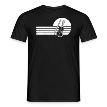 Violon Violoniste Violoniste - T-shirt homme - noir - Devant - AI Model Male 178 light (178cm)
