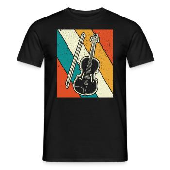 Violon Violoniste Violoniste - T-shirt homme - noir - Devant - AI Model Male 178 light (178cm)