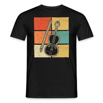 Violon Violoniste Violoniste - T-shirt homme - noir - Devant - AI Model Male 178 light (178cm)