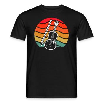 Violon Violoniste Violoniste - T-shirt homme - noir - Devant - AI Model Male 178 light (178cm)
