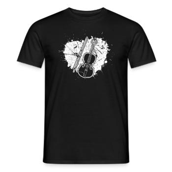 Violon Violoniste Violoniste - T-shirt homme - noir - Devant - AI Model Male 178 light (178cm)