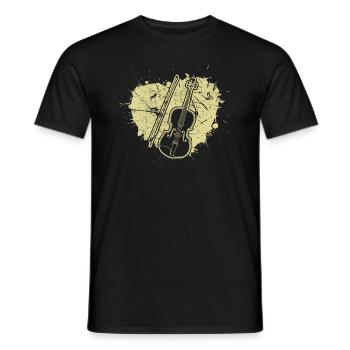 Violon Violoniste Violoniste - T-shirt homme - noir - Devant - AI Model Male 178 light (178cm)