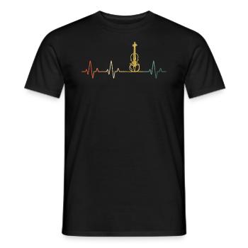 Violon Violoniste Violoniste - T-shirt homme - noir - Devant - AI Model Male 178 light (178cm)