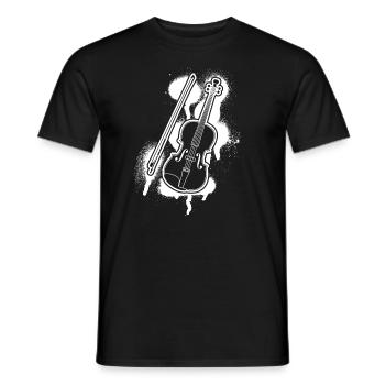 Violon Violoniste Violoniste - T-shirt homme - noir - Devant - AI Model Male 178 light (178cm)