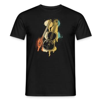 Violon Violoniste Violoniste - T-shirt homme - noir - Devant - AI Model Male 178 light (178cm)
