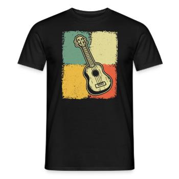 Ukulélé Joueur de ukulélé Ukuléléliste - T-shirt homme - noir - Devant - AI Model Male 178 light (178cm)