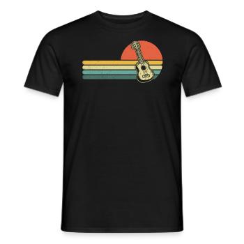 Ukulélé Joueur de ukulélé Ukuléléliste - T-shirt homme - noir - Devant - AI Model Male 178 light (178cm)
