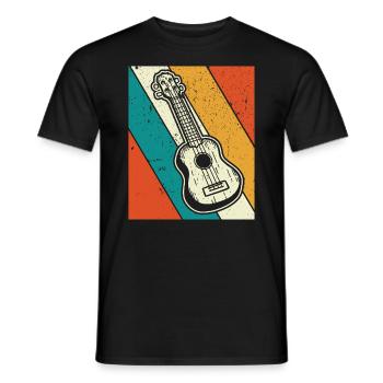 Ukulélé Joueur de ukulélé Ukuléléliste - T-shirt homme - noir - Devant - AI Model Male 178 light (178cm)