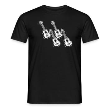 Ukulélé Joueur de ukulélé Ukuléléliste - T-shirt homme - noir - Devant - AI Model Male 178 light (178cm)