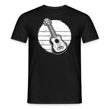 Ukulele Ukulele-Spieler Ukulelist - Männer T-Shirt - Schwarz - Vorne - AI Model Male 178 light (178cm)