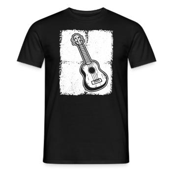 Ukulélé Joueur de ukulélé Ukuléléliste - T-shirt homme - noir - Devant - AI Model Male 178 light (178cm)