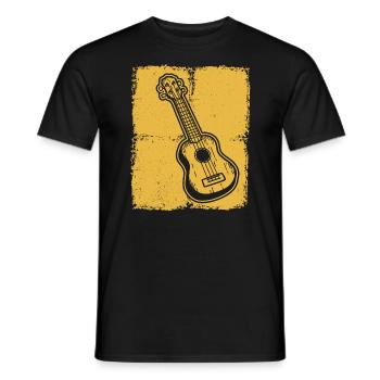 Ukulélé Joueur de ukulélé Ukuléléliste - T-shirt homme - noir - Devant - AI Model Male 178 light (178cm)