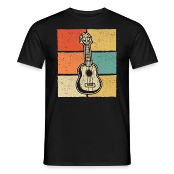 Ukulélé Joueur de ukulélé Ukuléléliste - T-shirt homme - noir - Devant - AI Model Male 178 light (178cm)