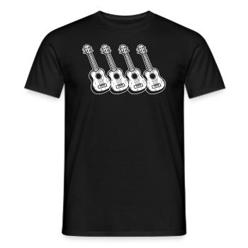 Ukulélé Joueur de ukulélé Ukuléléliste - T-shirt homme - noir - Devant - AI Model Male 178 light (178cm)