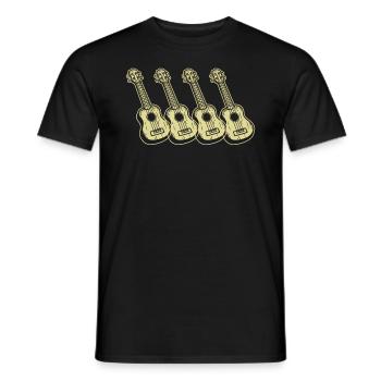 Ukulele Ukulele-Spieler Ukulelist - Männer T-Shirt - Schwarz - Vorne - AI Model Male 178 light (178cm)