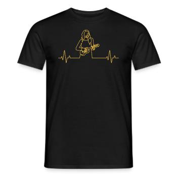 Ukulele Ukulele-Spieler Ukulelist - Männer T-Shirt - Schwarz - Vorne - AI Model Male 178 light (178cm)