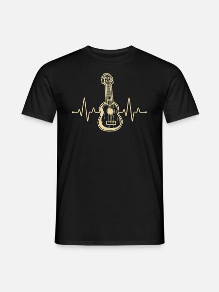 Ukulélé Joueur de ukulélé Ukuléléliste - T-shirt homme - noir
