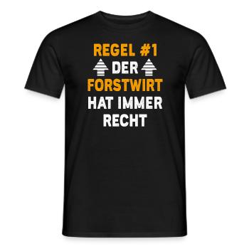 Forstwirt Geschenk Geburtstag Spruch - Männer T-Shirt - Schwarz - Vorne - AI Model Male 178 light (178cm)
