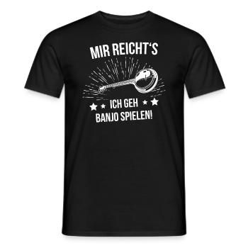 Banjo Banjospieler Banjoist - Männer T-Shirt - Schwarz - Vorne - AI Model Male 178 light (178cm)