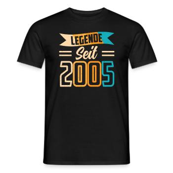 LEGENDE SEIT 2005 - Männer T-Shirt - Schwarz - Vorne - AI Model Male 178 light (178cm)