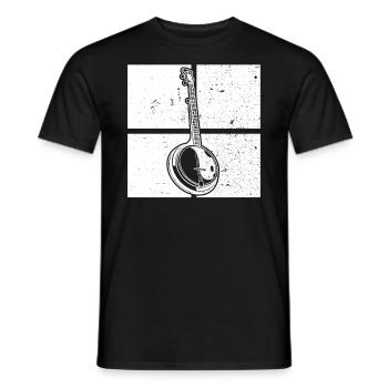 Banjo Banjospieler Banjoist - Männer T-Shirt - Schwarz - Vorne - AI Model Male 178 light (178cm)