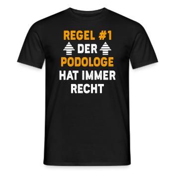 Podologe Geschenk Geburtstag Spruch - Männer T-Shirt - Schwarz - Vorne - AI Model Male 178 light (178cm)