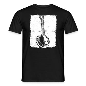 Banjo Banjospieler Banjoist - Männer T-Shirt - Schwarz - Vorne - AI Model Male 178 light (178cm)